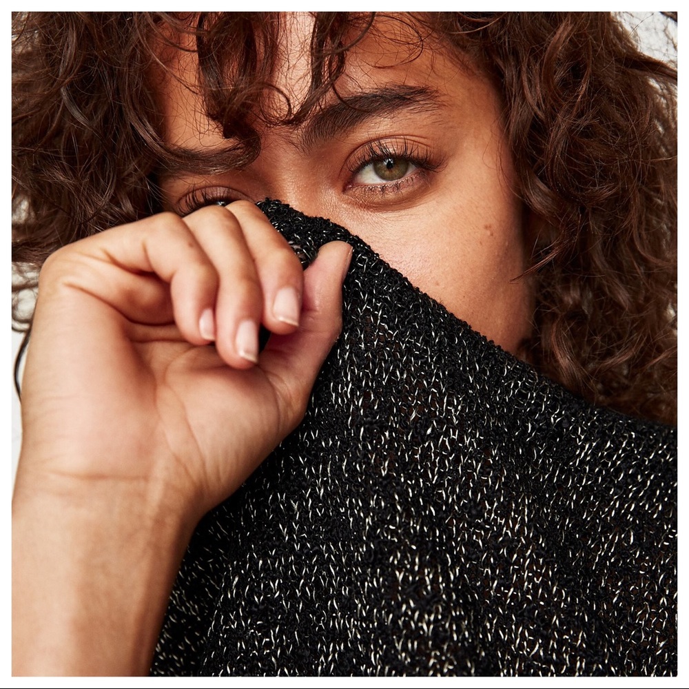 🌹NWT. Zara Black Knit Top/Sweater. Size S. - Picture 5 of 8